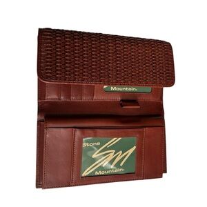 Stone Mountain Accessories Brown Woven Wallet